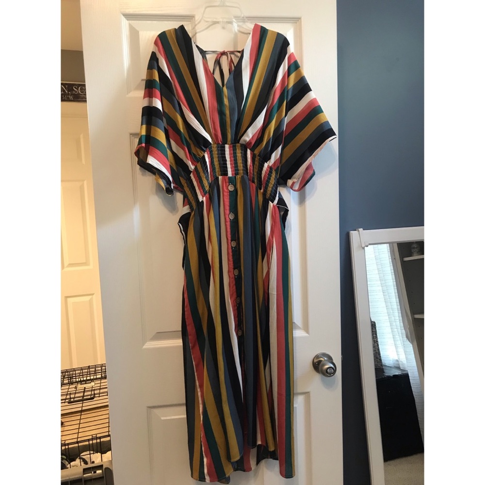 Striped Midi Dress